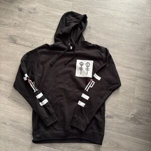 Twenty One Pilots Black Hoodie Band Logo Graphic Pullover Size Medium
